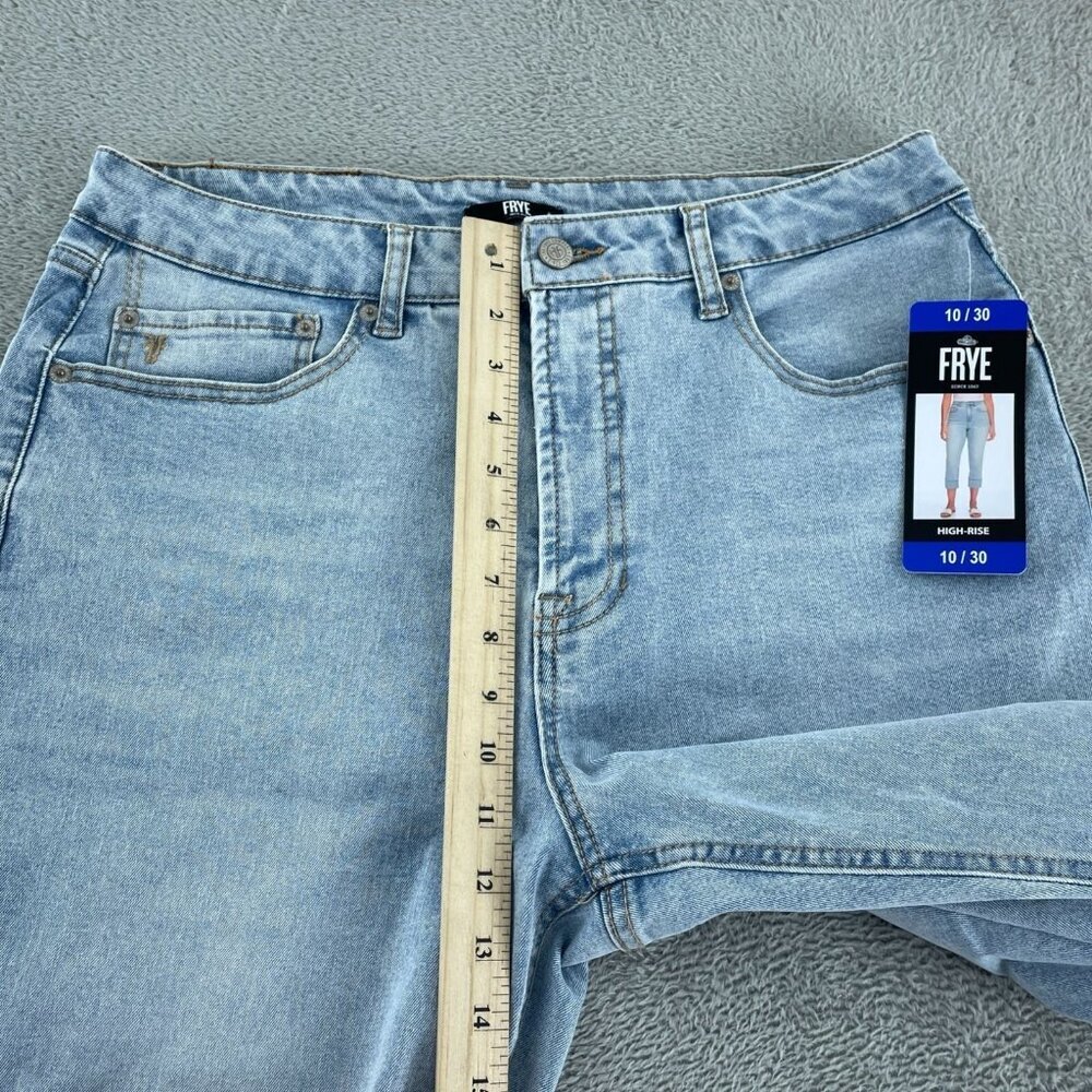 Frye Womens Stevie Wash Jeans Size 10/30 Light Blue Mid-Rise Cropped NWT 3036 - Picture 7 of 12